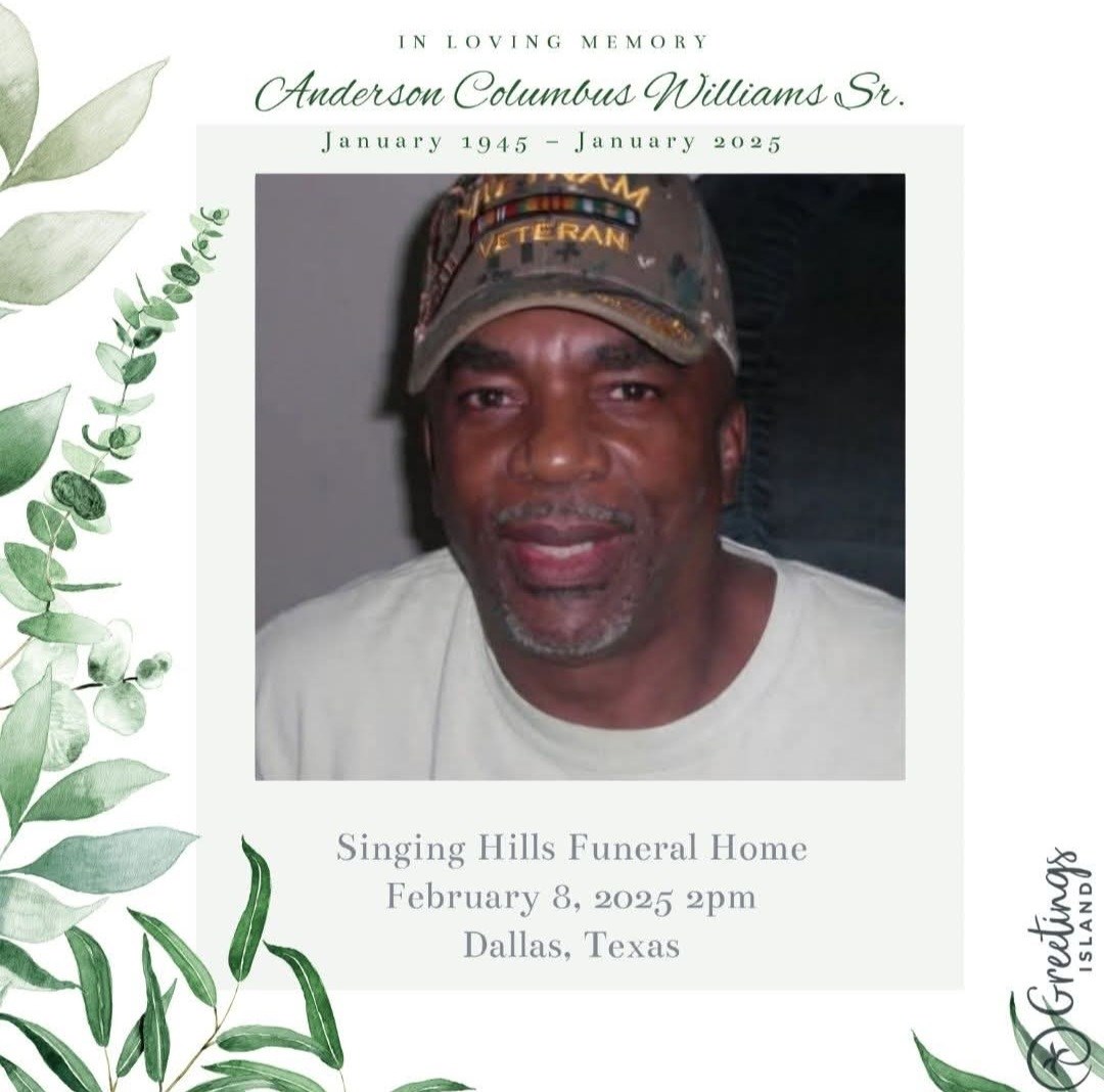 Obituary of Anderson Columbus Williams Sr.