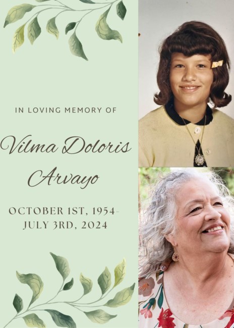 Obituary of Vilma Doloris Arvayo