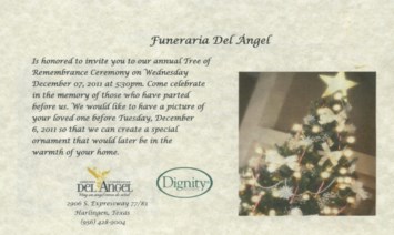 Obituary of Christmas Tree Remembrance