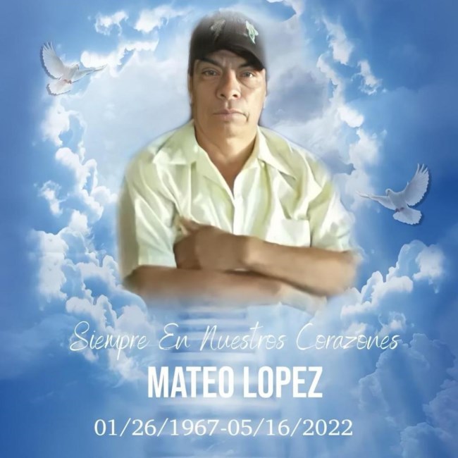 Avis de décès de Mateo Reyes Lopez