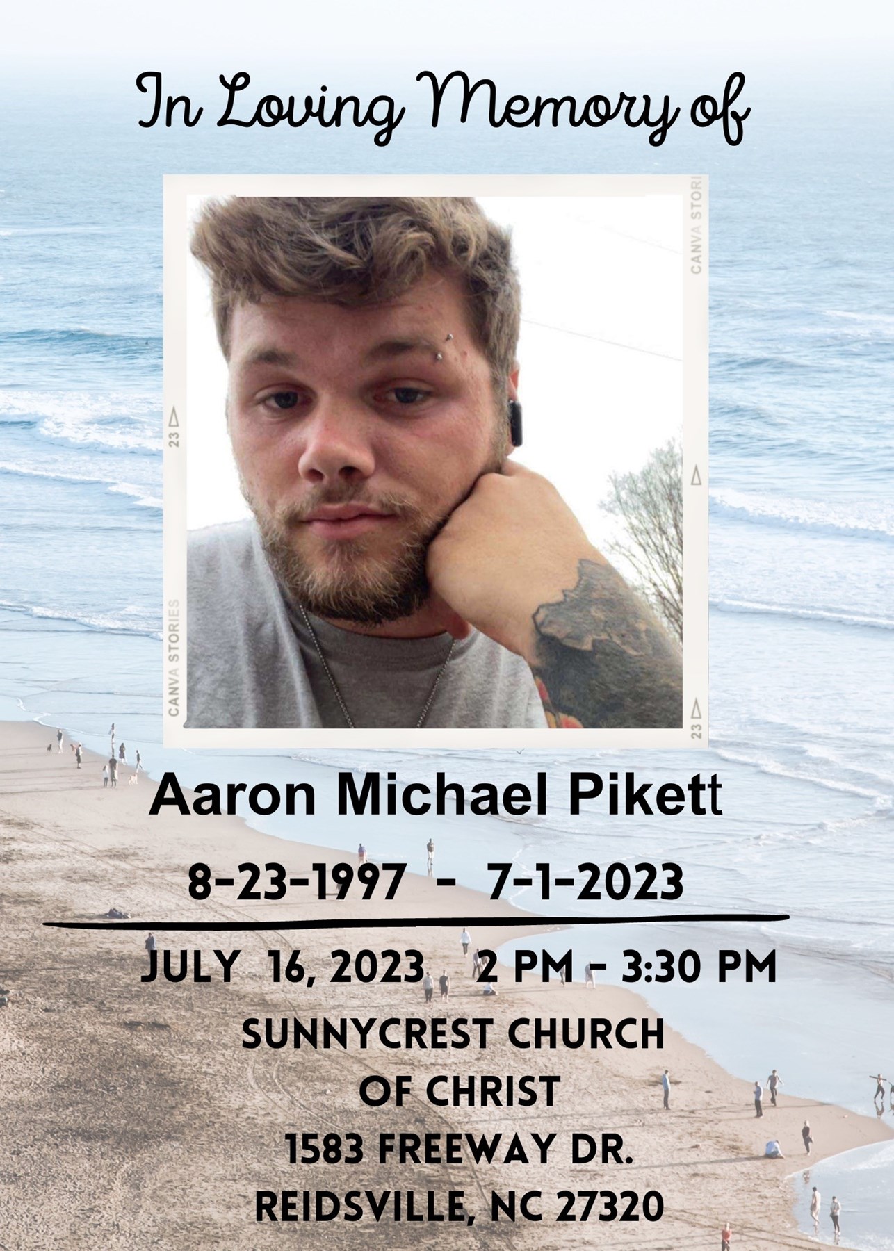 Obituary of Aaron Michael Pikett