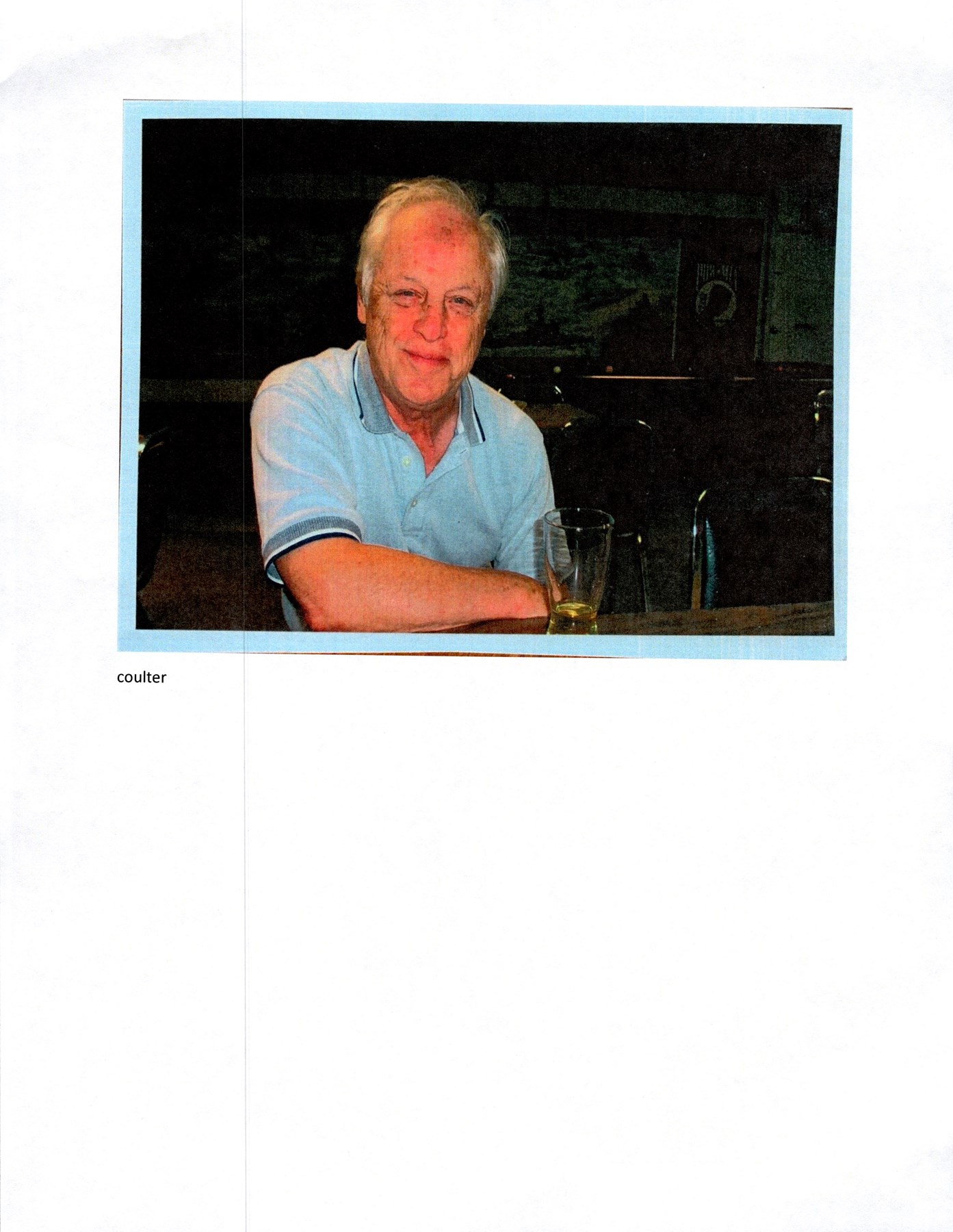 Obituary of William Thomas Coulter