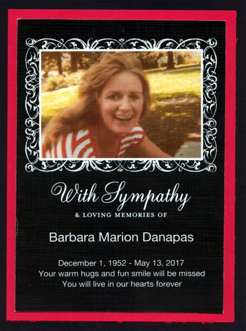 Obituary of Barbara Marion Danapas