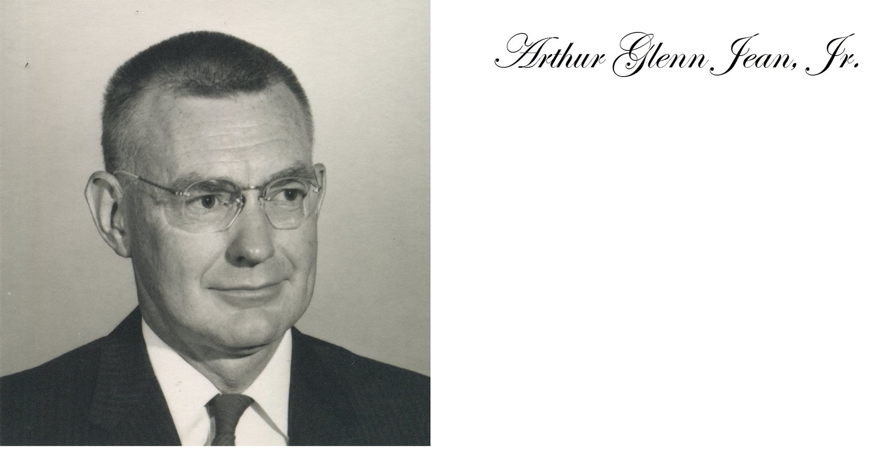 Obituary of Arthur Glenn Jean Jr.