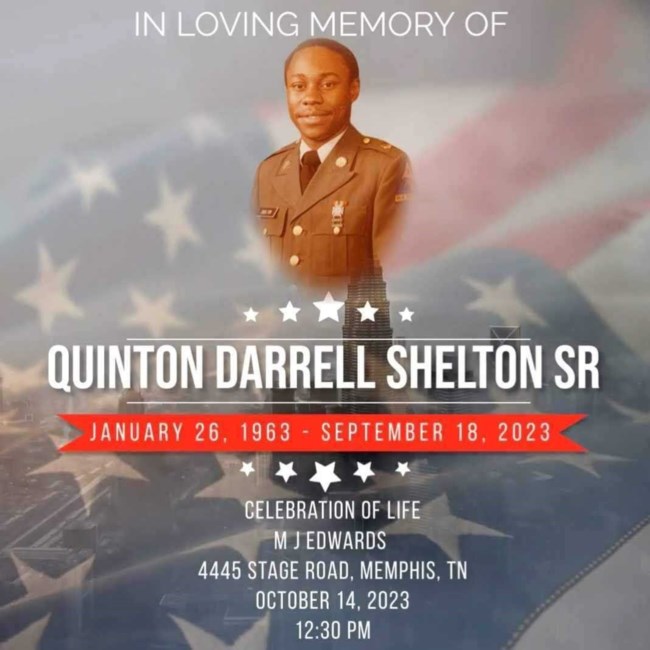 Obituary of Quinton Darrell Shelton Sr.