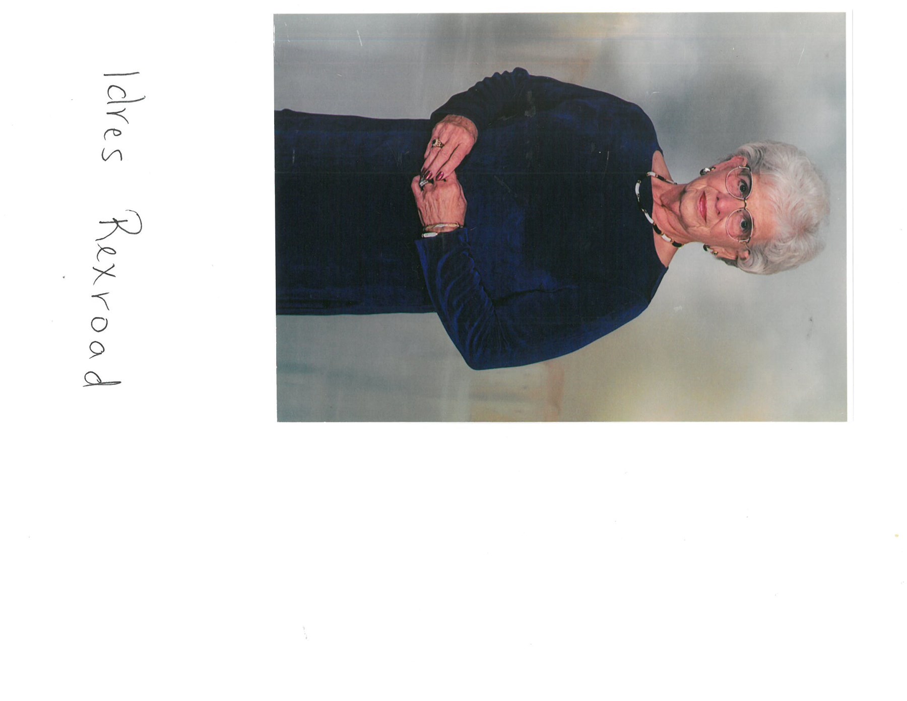 Obituary of Idris Ernestine Rexroad