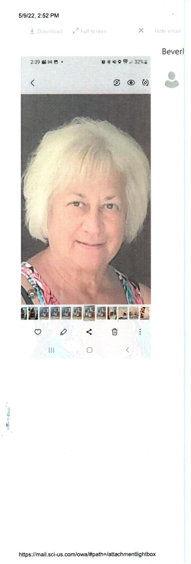 Obituary of Beverly Marlene Seager