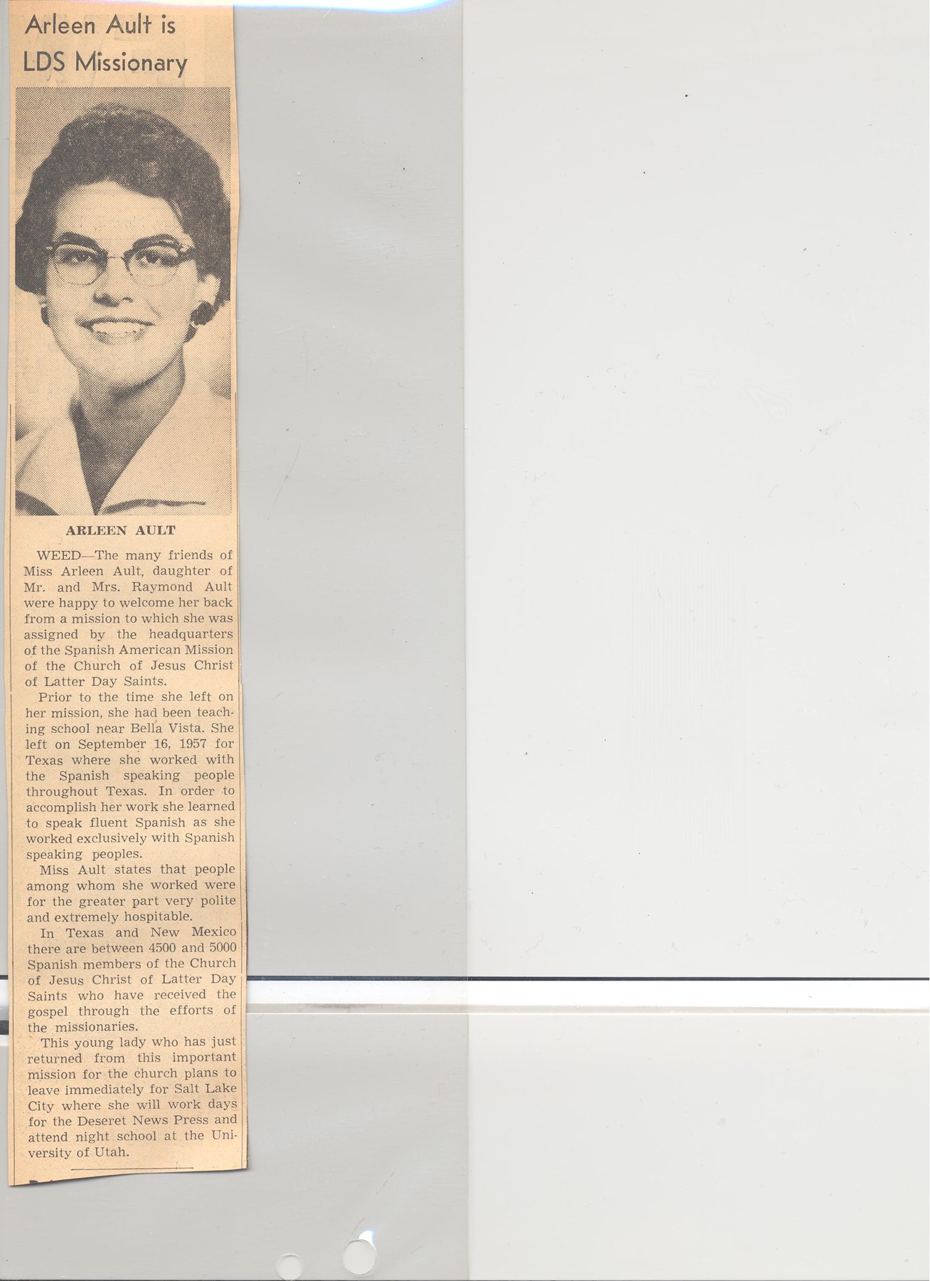 Obituario de Linnie Arleen Ault