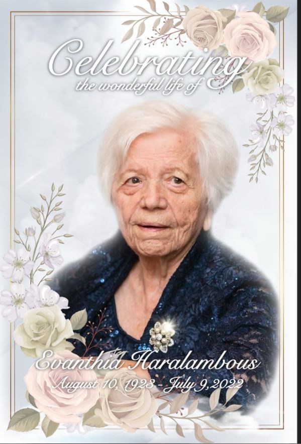 Obituary of Evanthia Haralambous